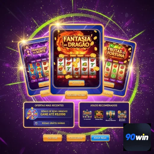 Ilustração de Experimente os Jogos de Slots e Recompensas VIP com a 90win