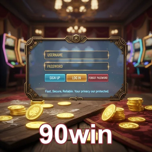 Jogador desfrutando de cassino online na 90win